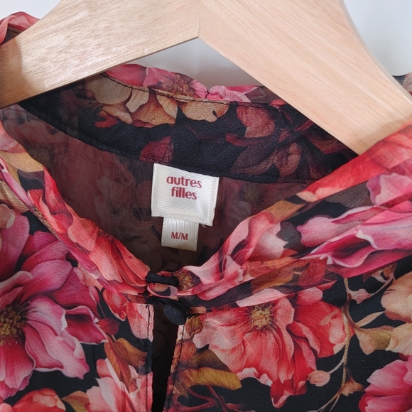 Autres Filles Floral Chiffon Dress - Picture 3 of 5